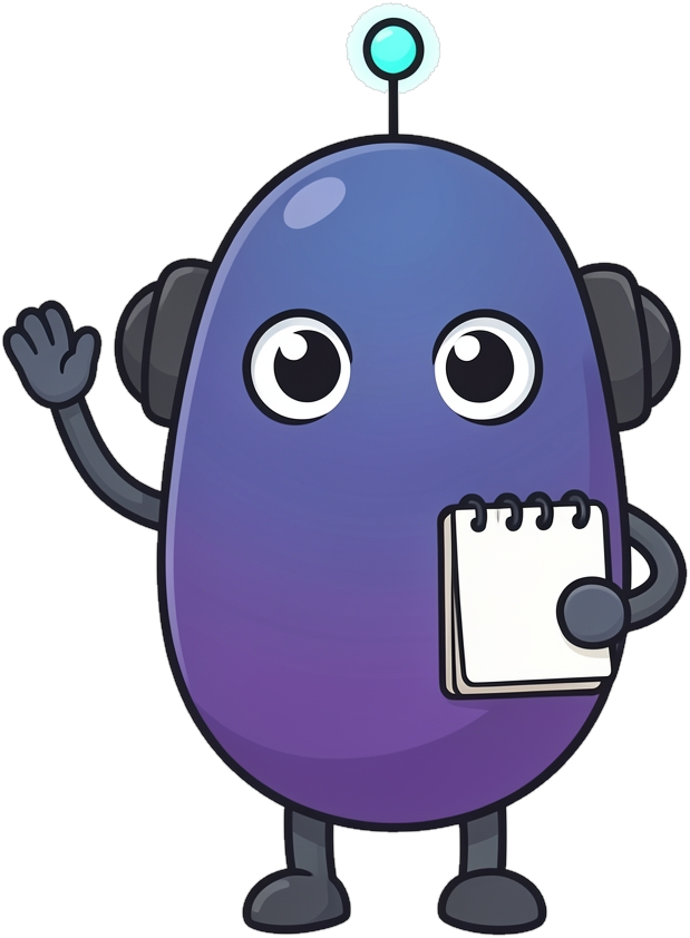 MyScribe AI mascot waving hello